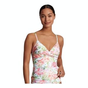 Lauren Ralph Lauren Womens Floral-Print Tankini‎ Top Multicolor Size 8 10 14